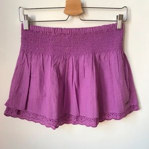 Roxy Ibiza Violet Mini Skater Skirt Size XS